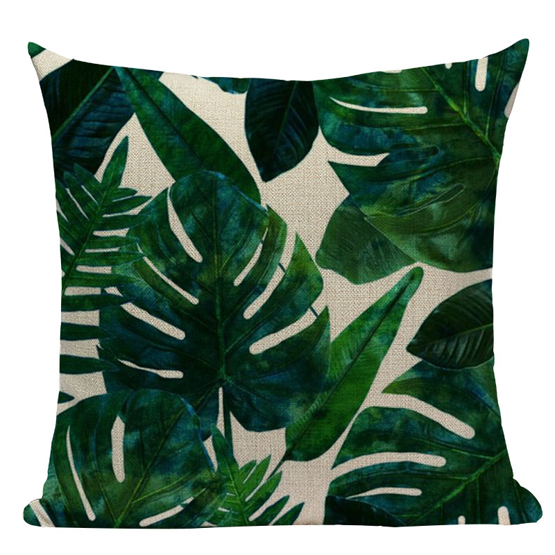 Tropical Leaves Printed Pillow Case - Unique Decor Shop