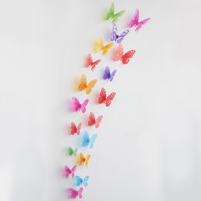 3D Butterflies Shaped Wall Stickers Unique Decor Shop