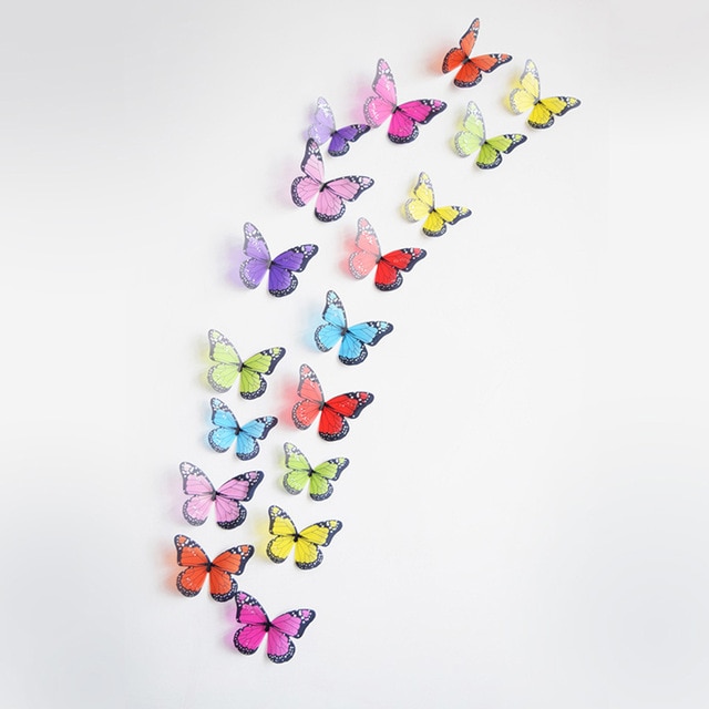 3D Butterflies Shaped Wall Stickers Unique Decor Shop