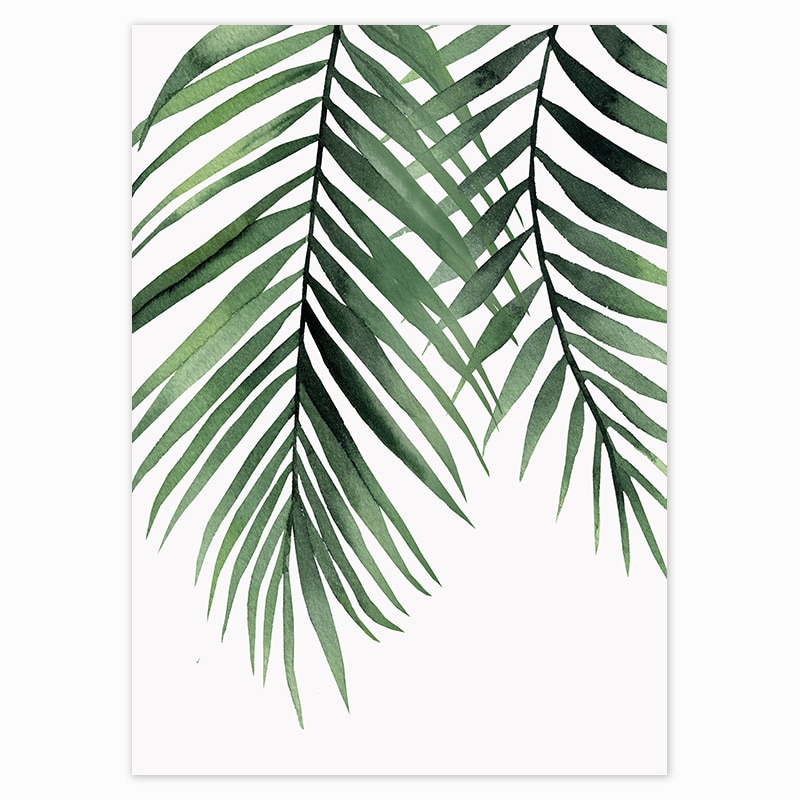 Scandinavian Style Tropical Plants Poster