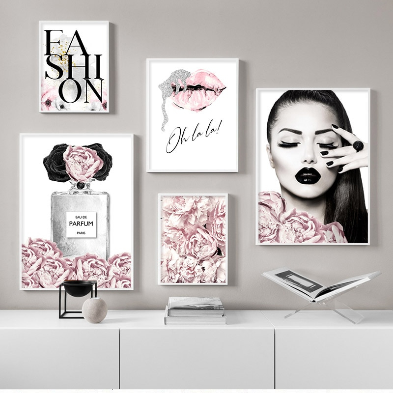 Fashion Themed Canvas Wall Poster
