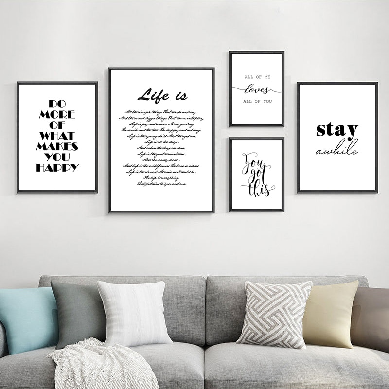 Modern Life Quotes Art Poster