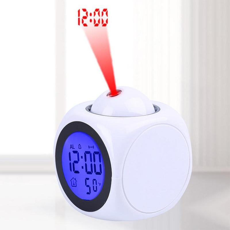 Creative Digital Alarm Clock with Projector