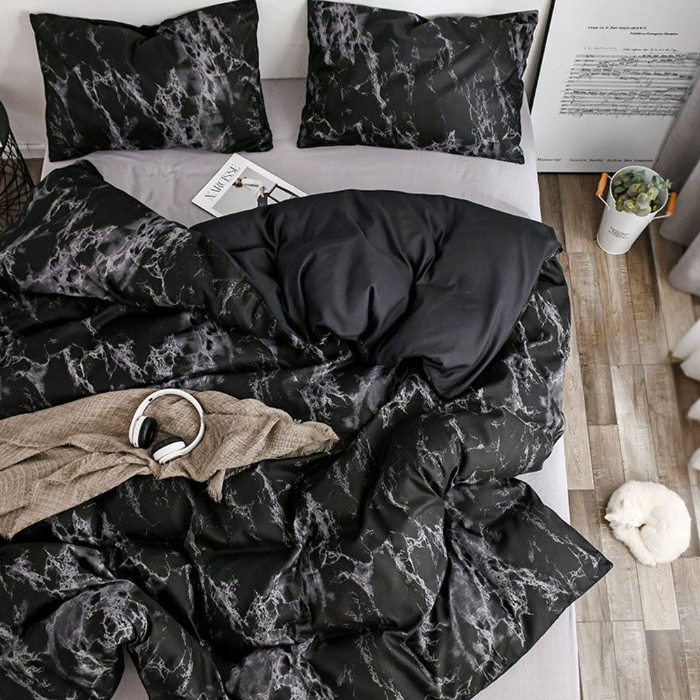 Bedding with Marble Texture