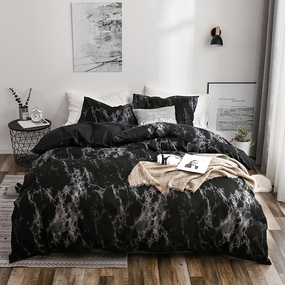 Bedding with Marble Texture