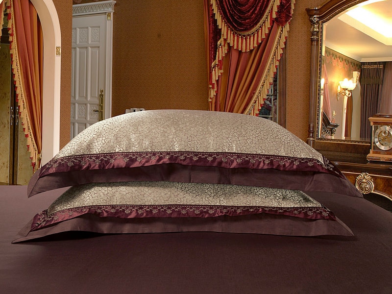 Luxury Silk Satin Bedding Set 6 Pcs